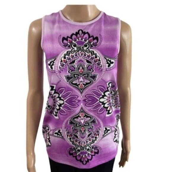 Athleta Purple Yoga tank top size MT - medium tall purple style #841191 - Picture 2 of 10